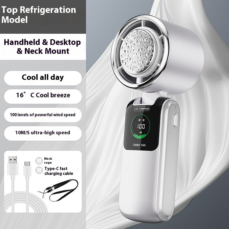Foldable Neck Fan – USB, 4000mAh, Portable Cooling