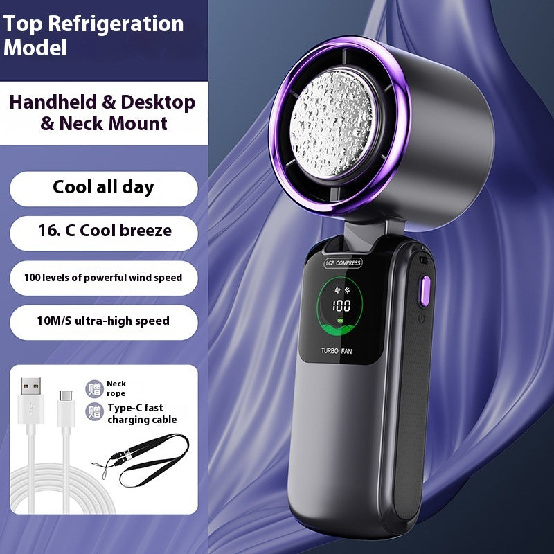 Foldable Neck Fan – USB, 4000mAh, Portable Cooling