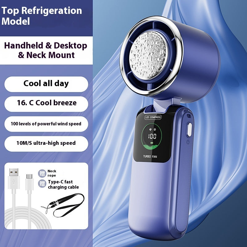 Foldable Neck Fan – USB, 4000mAh, Portable Cooling