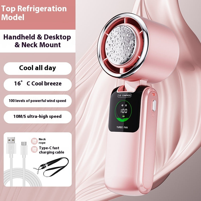 Foldable Neck Fan – USB, 4000mAh, Portable Cooling